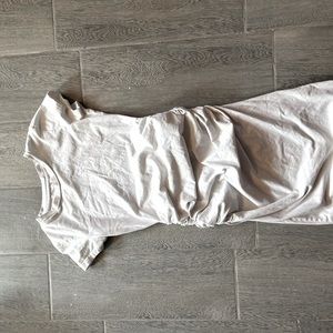 White maternity dress
